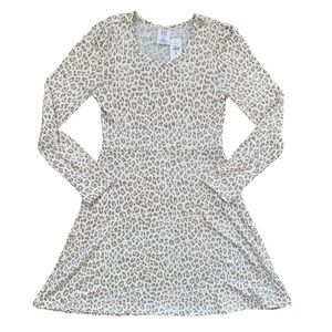 GAP Kids - Leopard/Cheetah print long sleeved dress - size M (8-9)